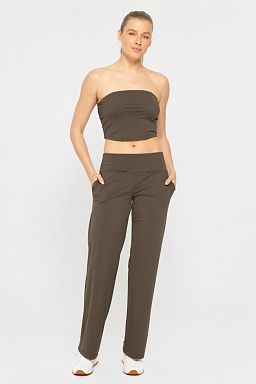 Bandeau & Tailored Black olive set