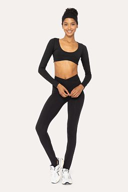 GREEN Active Black & Venice Waist set