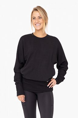 Brushed Dolman Sleeve Crew Neck