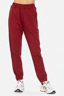 Cotton Blend Fleece Red velvet