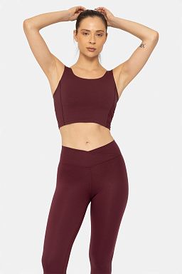 FlexFit Luxe Square Bralette Plum 24