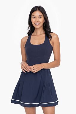 GREEN Criss Cross Back Skater Navy