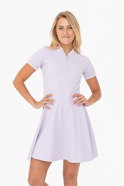 GREEN Preppy Half Zip Flared Lilac 23