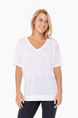 Modal Blend Hi-Lo V-Neck