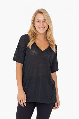 Modal Blend Hi-Lo V-Neck