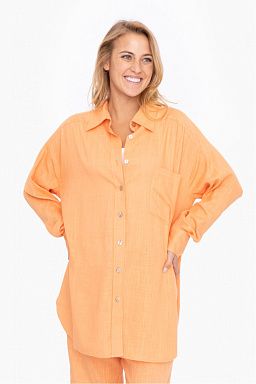 Oversized Long Sleeve Resort Button Down Shirt