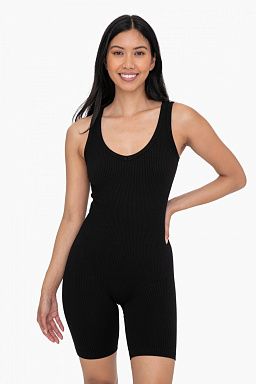 Ribbed Seamless Romper