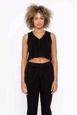 Serene Chic Tencel Tank Black