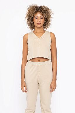 Serene Chic Tencel Tank Green khaki