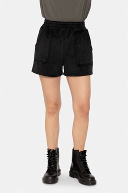 Soft Luxe Corduroy Shorts Black