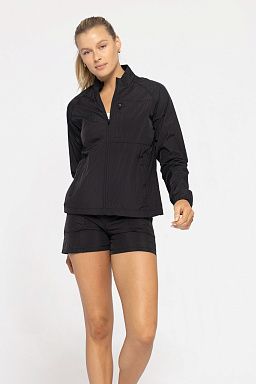 Velocity Mock Neck Running Black