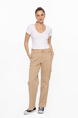 Organic & Cotton Khaki/White set